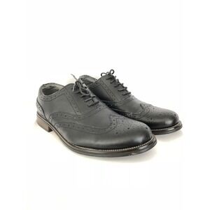 Steve Madden Mens‎ Wingtip Dress Shoe Lace Up Black US 13 EUC SH209